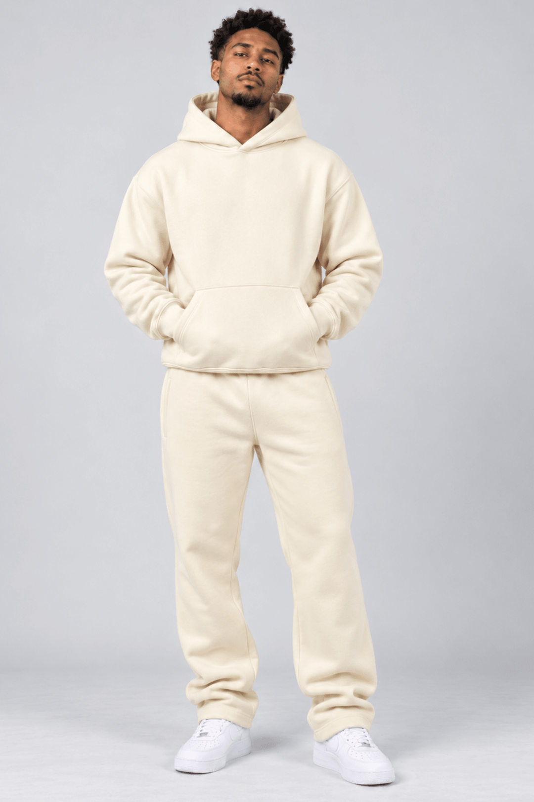 Motion Hoodie (Cream) - Zamage