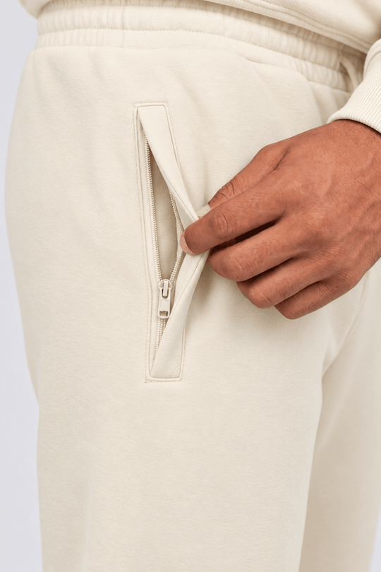 Motion Sweatpants (Cream) - Zamage