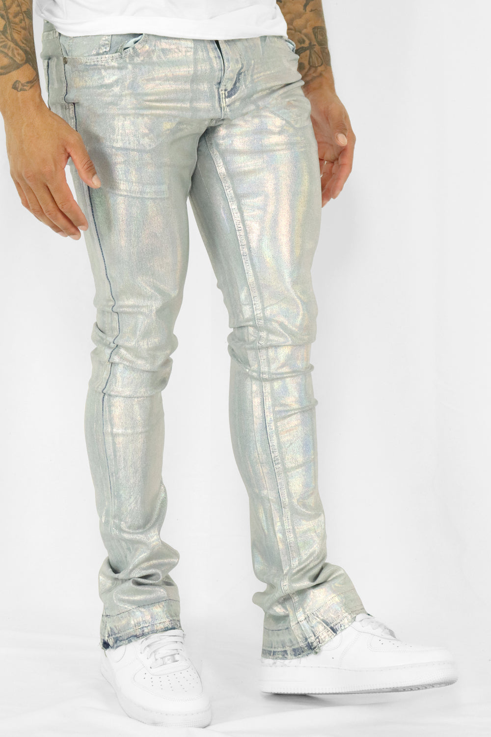 Side Chain Hollow Out Jeans Street Wear Pants JKP4332  Jeans with chains,  Jeans with chains on the side, Fashion boutique