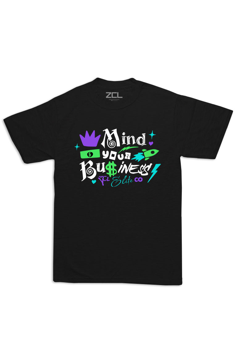 Mind Your Business Tee (Multi Color Logo) - Zamage