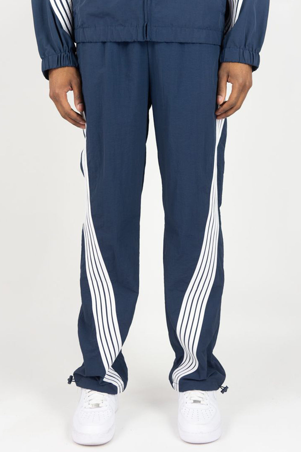 Bent Stripe Nylon Pant (Navy)
