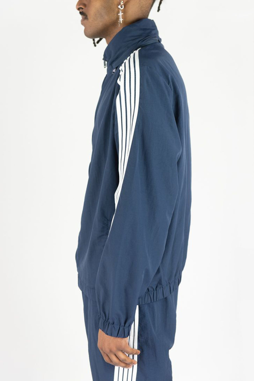 Bent Stripe Nylon Jacket (Navy)