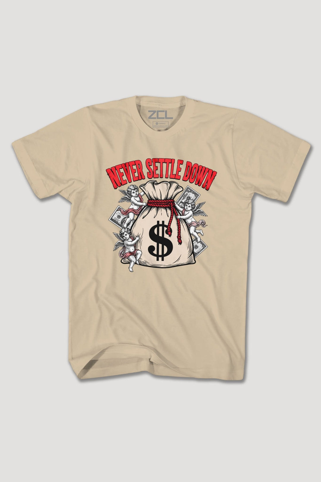 NEVER SETTLE DOWN TEE - Zamage