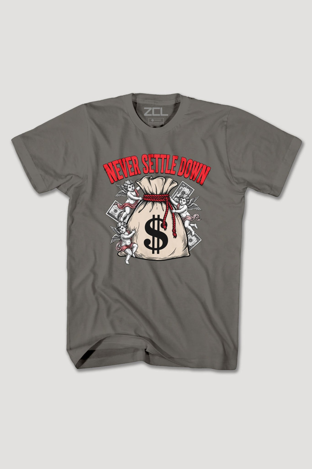 NEVER SETTLE DOWN TEE - Zamage