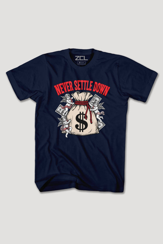 NEVER SETTLE DOWN TEE - Zamage