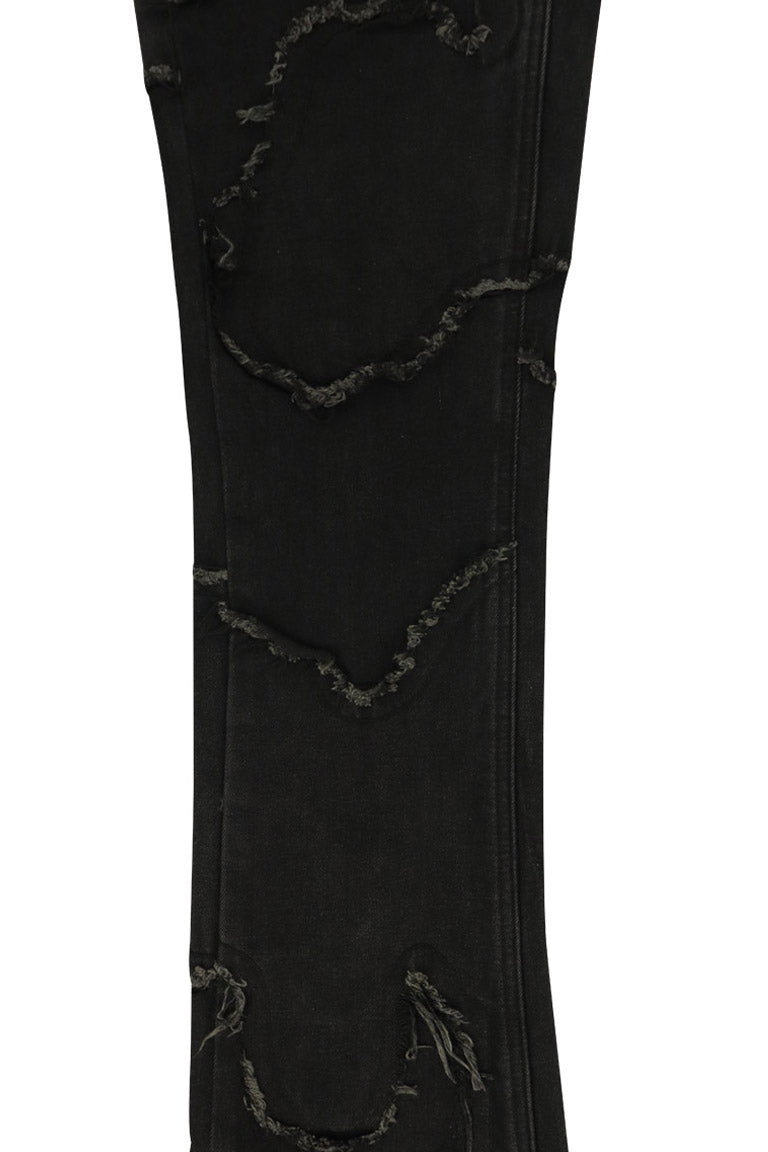 No Trace Stacked Denim (Black) - Zamage