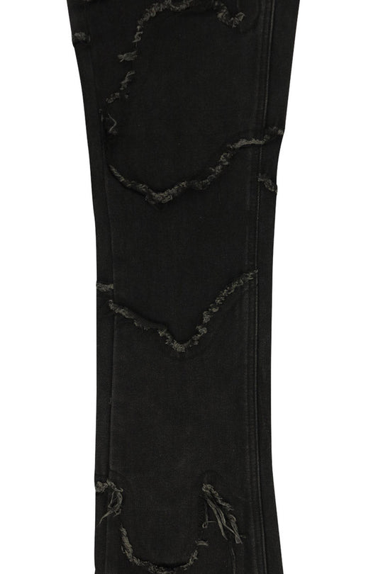 No Trace Stacked Denim (Black) - Zamage