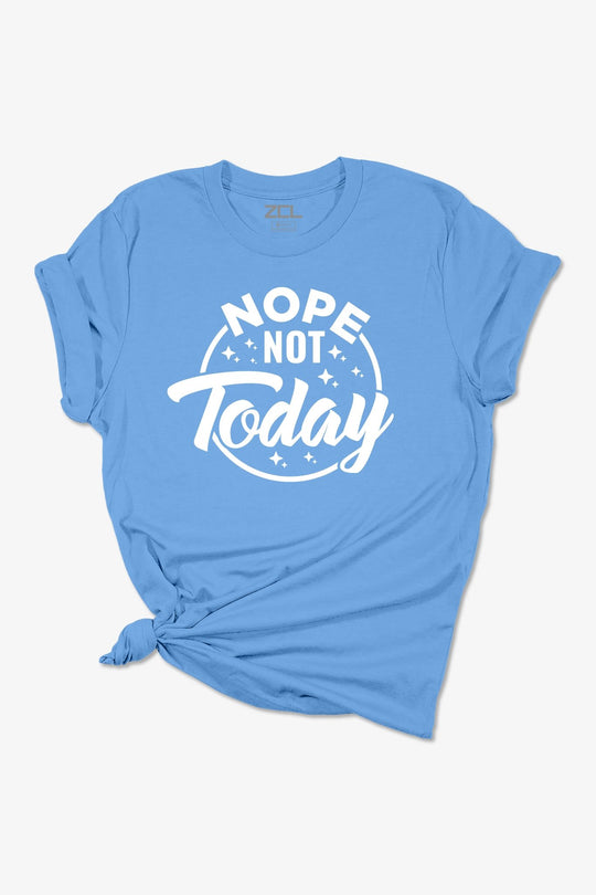 Nope Not Today Women's Tee (White Logo) - Zamage