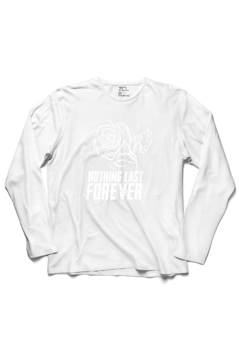 Nothing Last Forever Long Sleeve Tee (White Logo) - Zamage