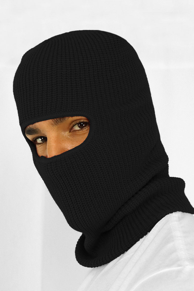 Winter Balaclava Face Mask (Black) - Zamage