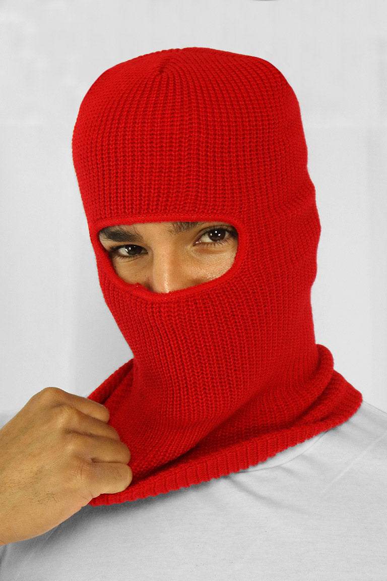 Winter Balaclava Face Mask (Red) - Zamage