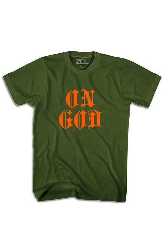 On God Tee (Orange Logo)