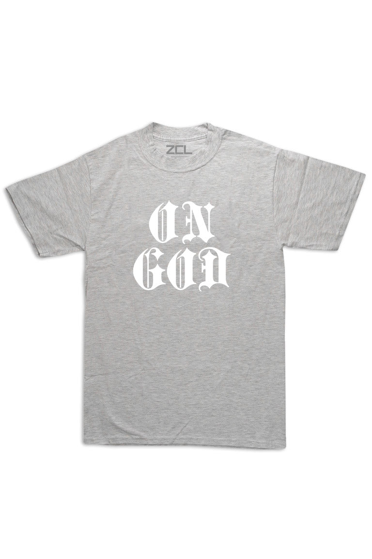 Oversized On God Tee (White Logo) - Zamage