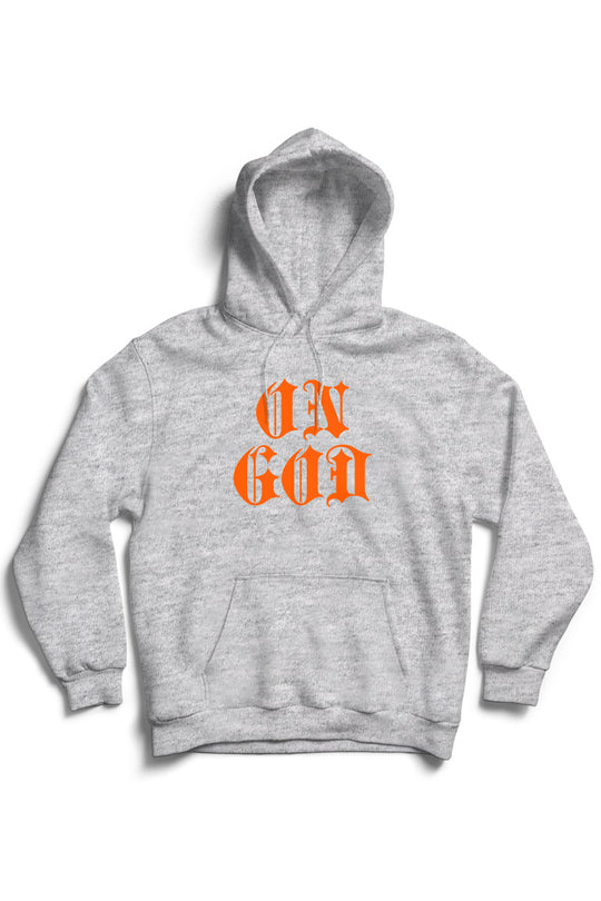 On God Hoodie (Orange Logo)