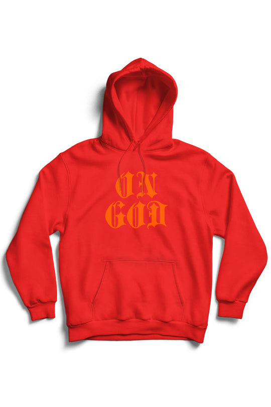 On God Hoodie (Orange Logo)