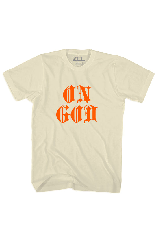 On God Tee (Orange Logo)