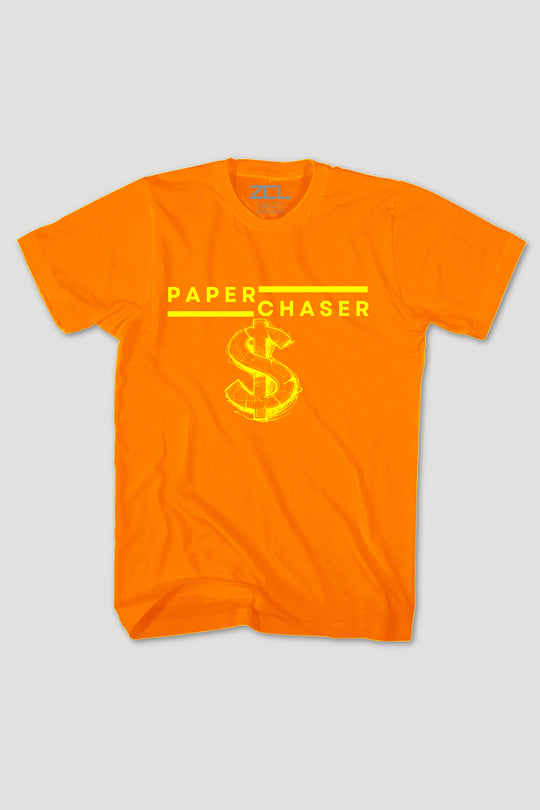 Paper Chaser Tee (Yellow Logo)