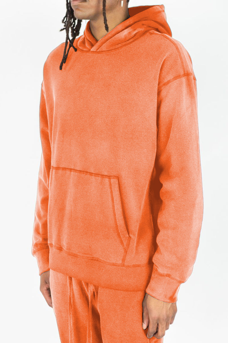 Acid Washed Hoodie (Orange)