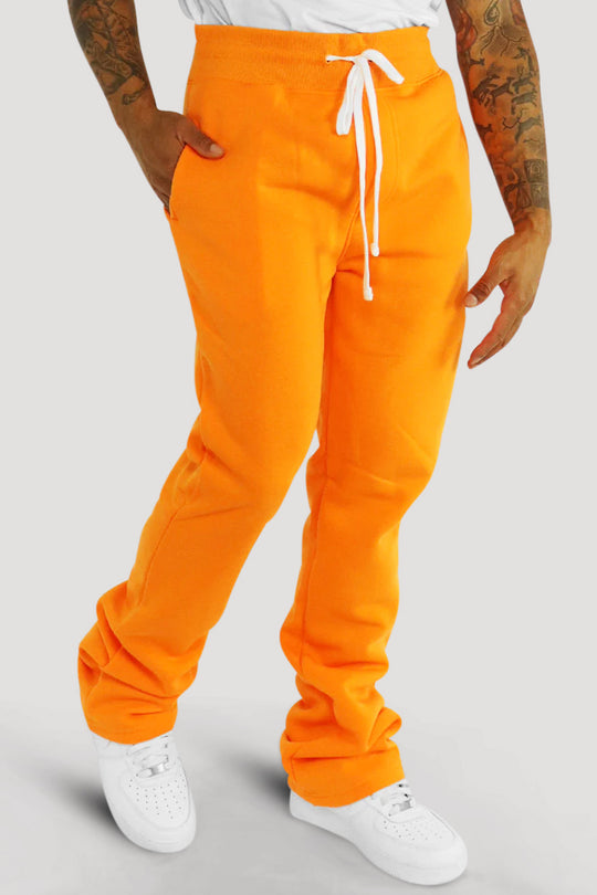 Fleece Stacked Fit Pant (Orange) (100-475)