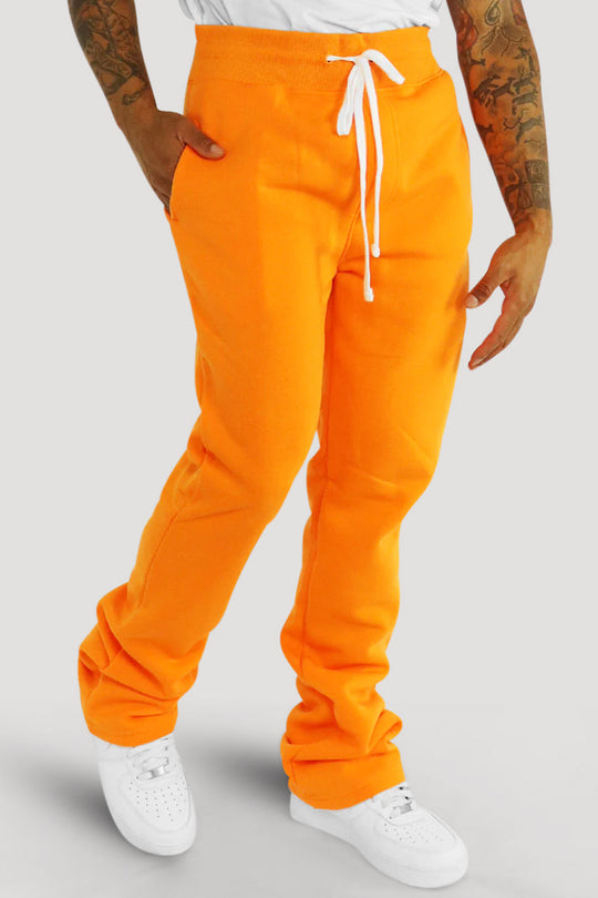 Fleece Stacked Fit Pant (Orange) (100-475)