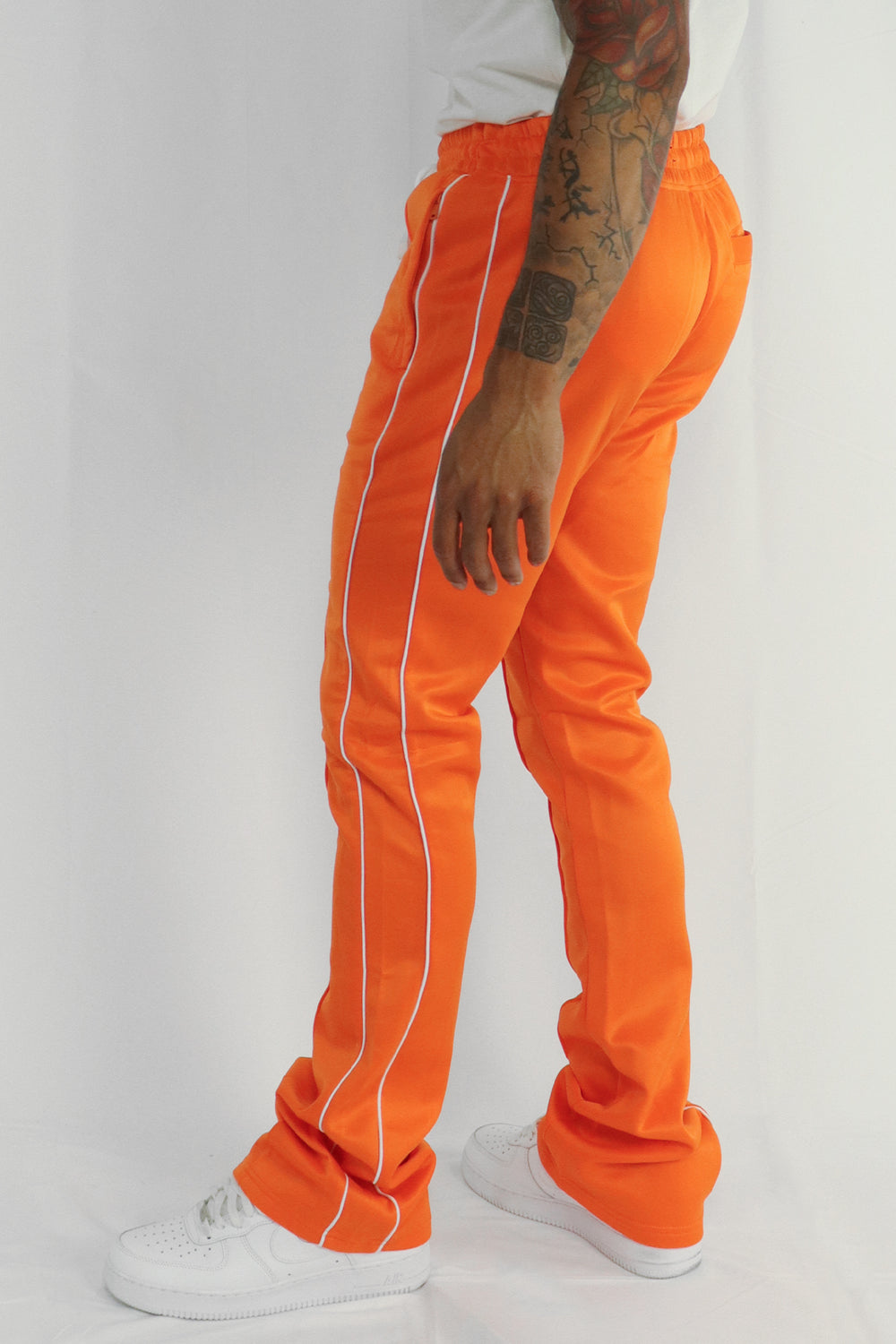 Stacked Track Pant (Orange) - Zamage