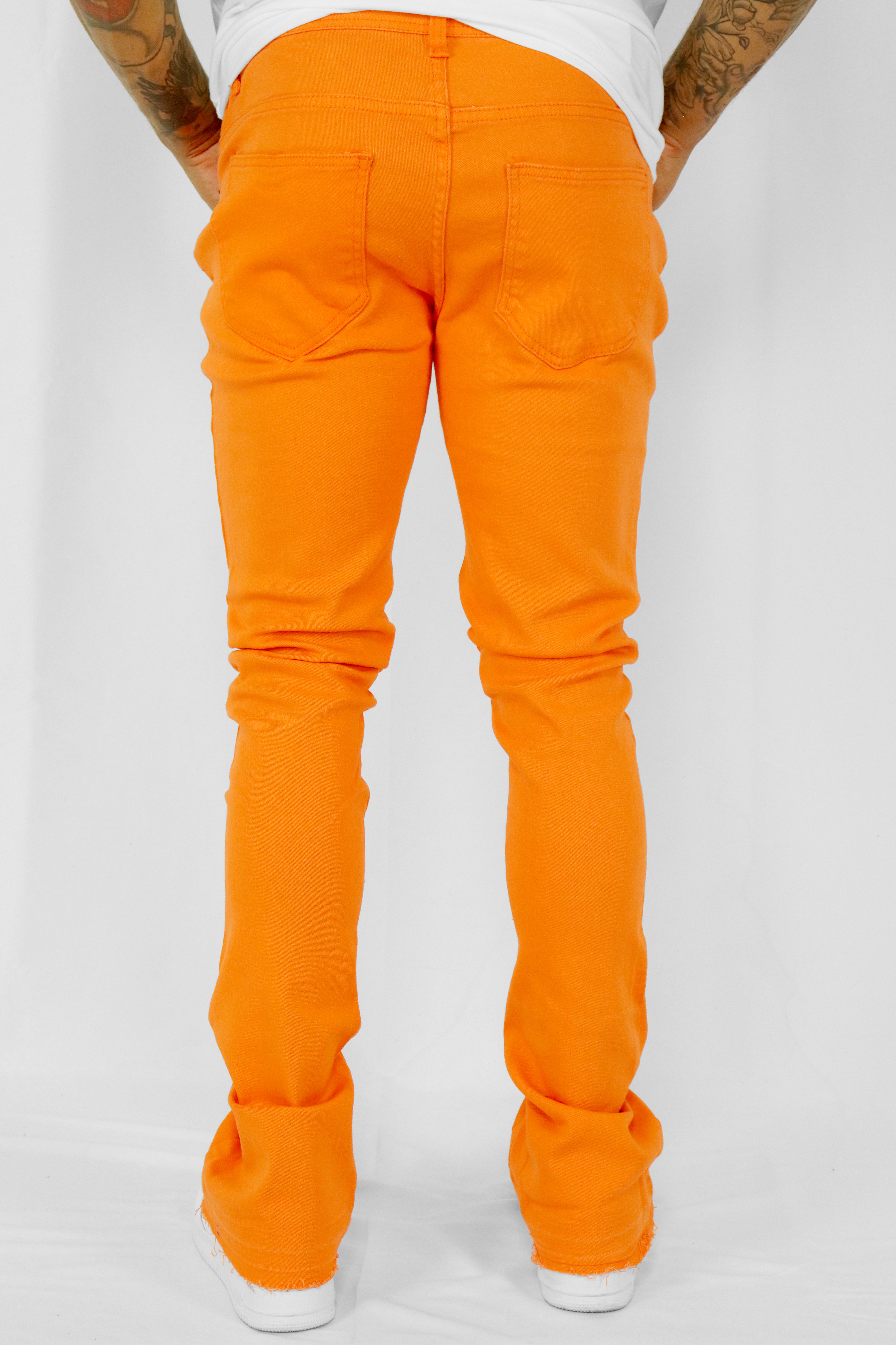 Politics Skinny Stacked Cargo Pants - Orange - Murphy507 – Vengeance78