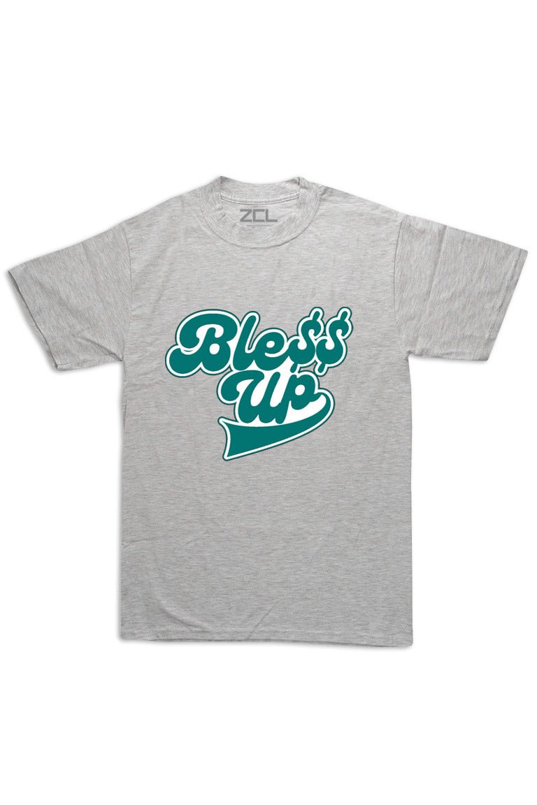 Oversized Bless Up Tee (White Logo) - Zamage