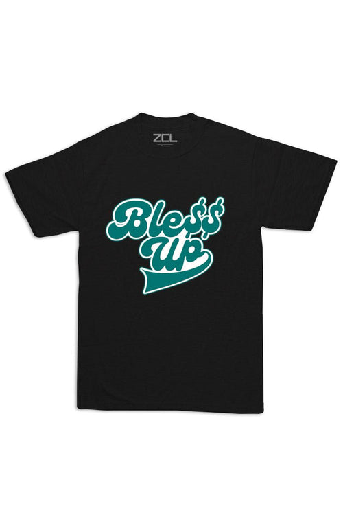 Oversized Bless Up Tee (White Logo) - Zamage