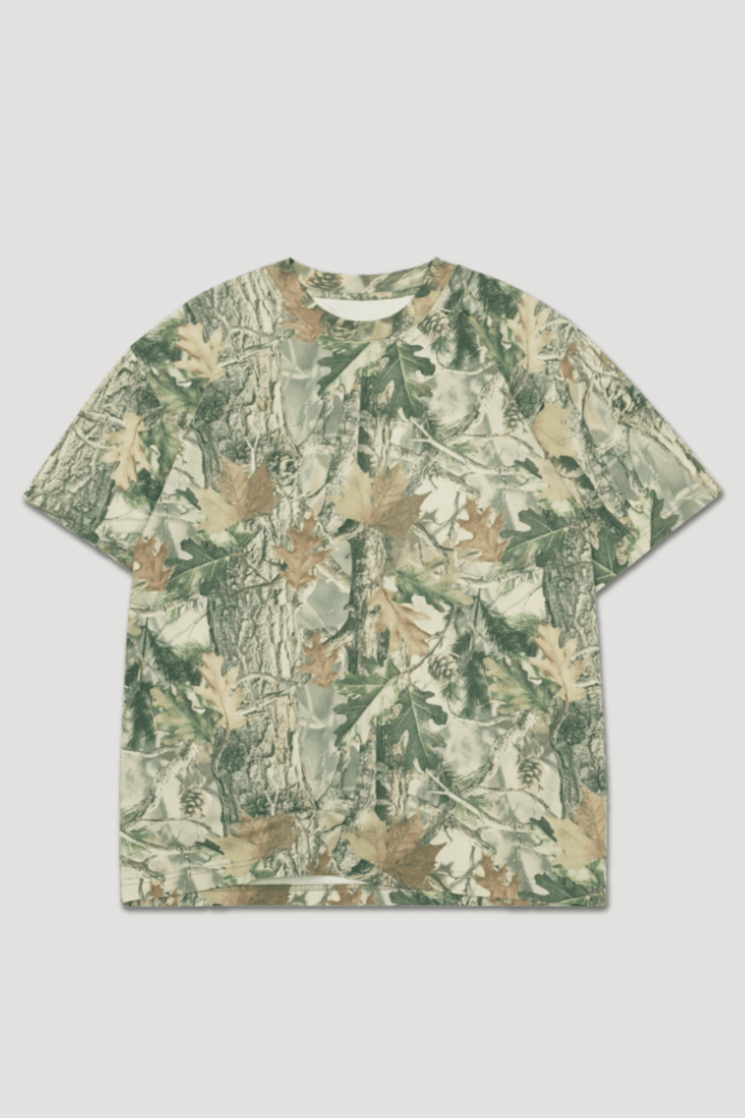 Oversized Box Tee Shirt (Vintage Wood Camo) - Zamage