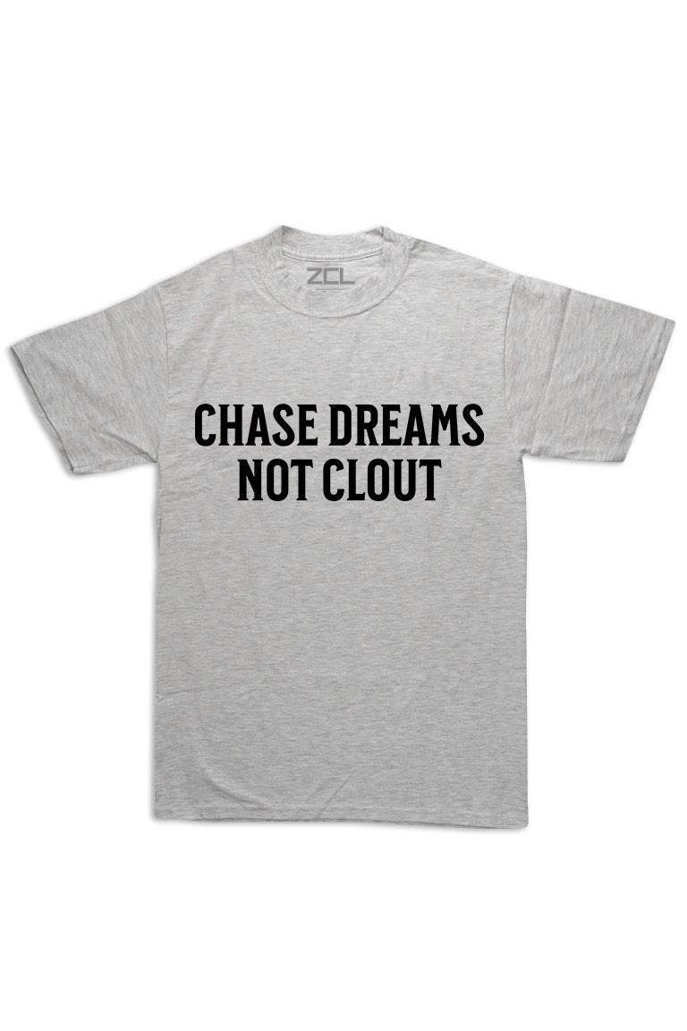 Oversized Chase Dreams Not Clout Tee (Black Logo) - Zamage