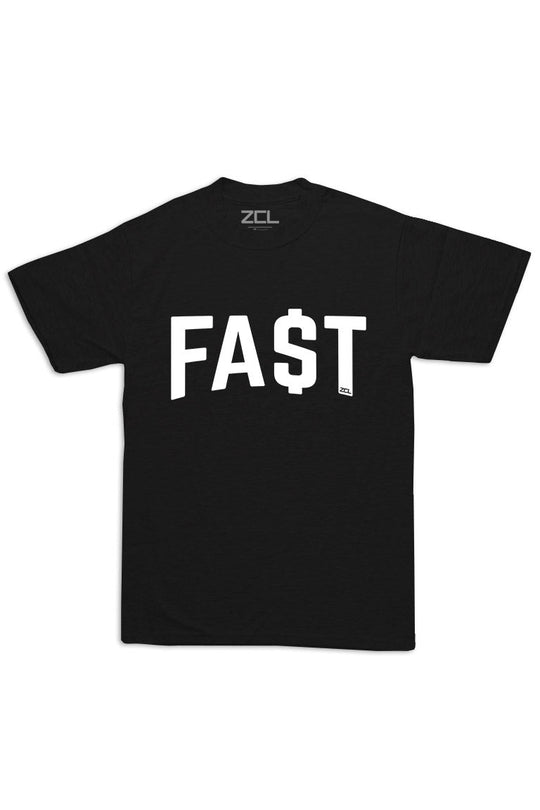 Oversized Fast Money Tee (White Logo) - Zamage