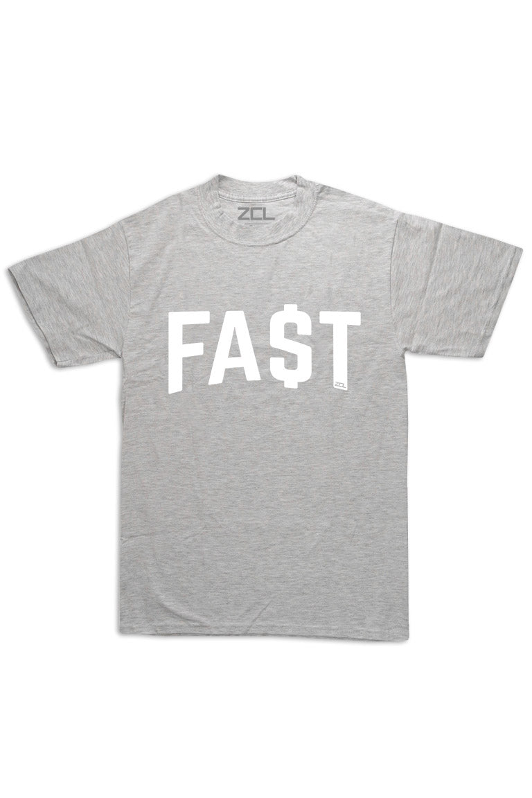 Oversized Fast Money Tee (White Logo) - Zamage