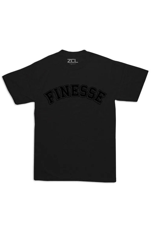 Oversized Finesse Tee (Black Logo) - Zamage