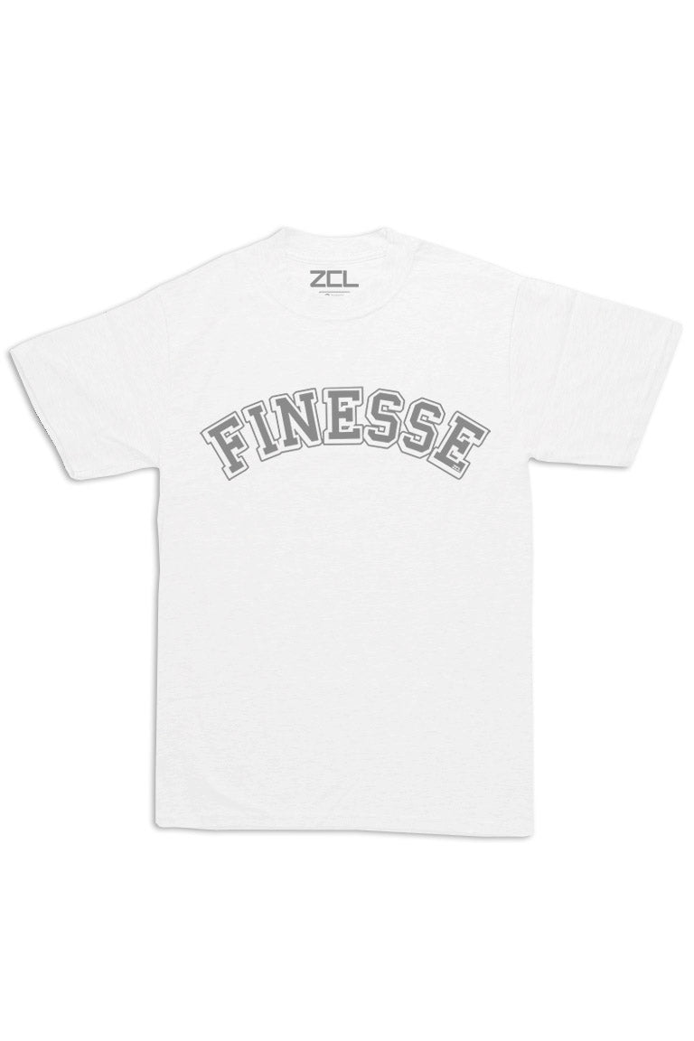 Oversized Finesse Tee (Grey Logo) - Zamage