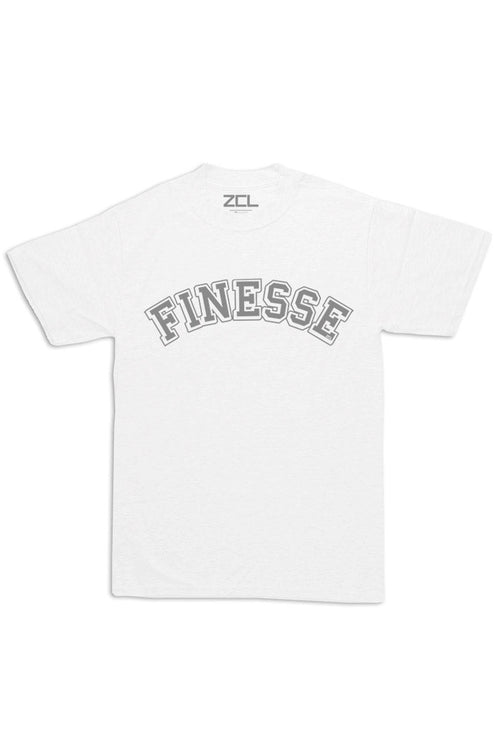 Oversized Finesse Tee (Grey Logo) - Zamage