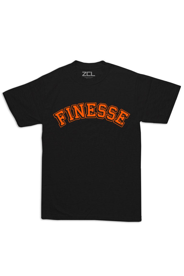Oversized Finesse Tee (Orange Logo) - Zamage