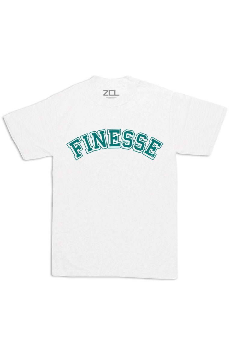 Oversized Finesse Tee (Teal Logo) - Zamage