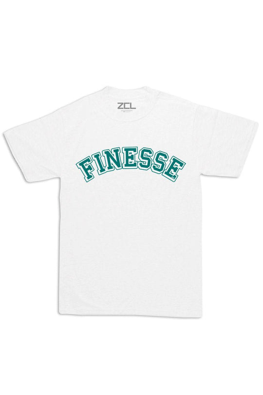 Oversized Finesse Tee (Teal Logo) - Zamage