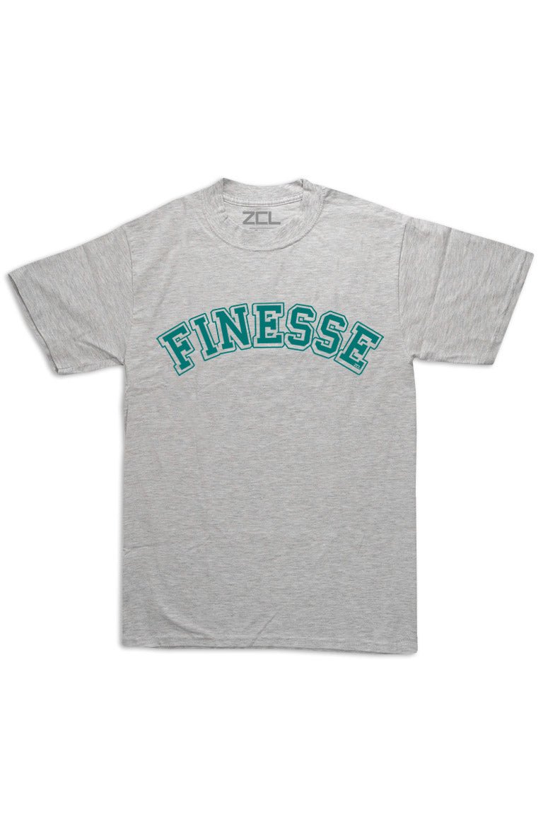 Oversized Finesse Tee (Teal Logo) - Zamage