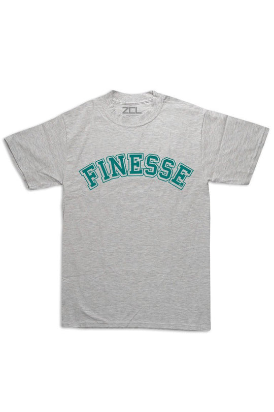 Oversized Finesse Tee (Teal Logo) - Zamage