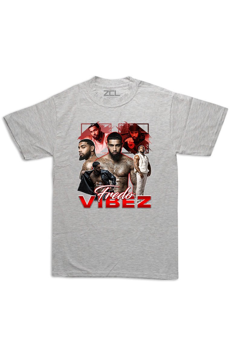 Oversized Fredo Vibez Tee (Red) - Zamage