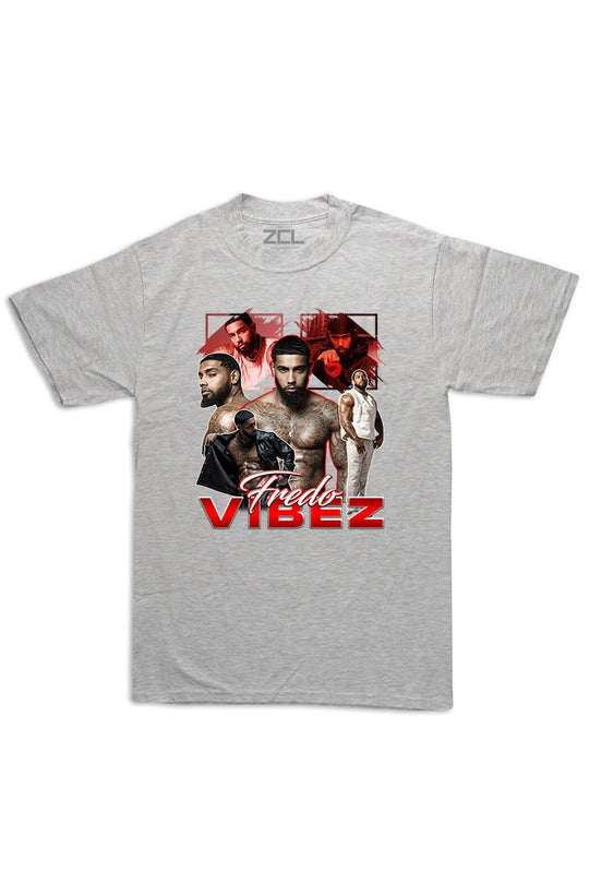 Oversized Fredo Vibez Tee (Red) - Zamage