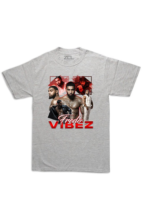 Oversized Fredo Vibez Tee (Red) - Zamage