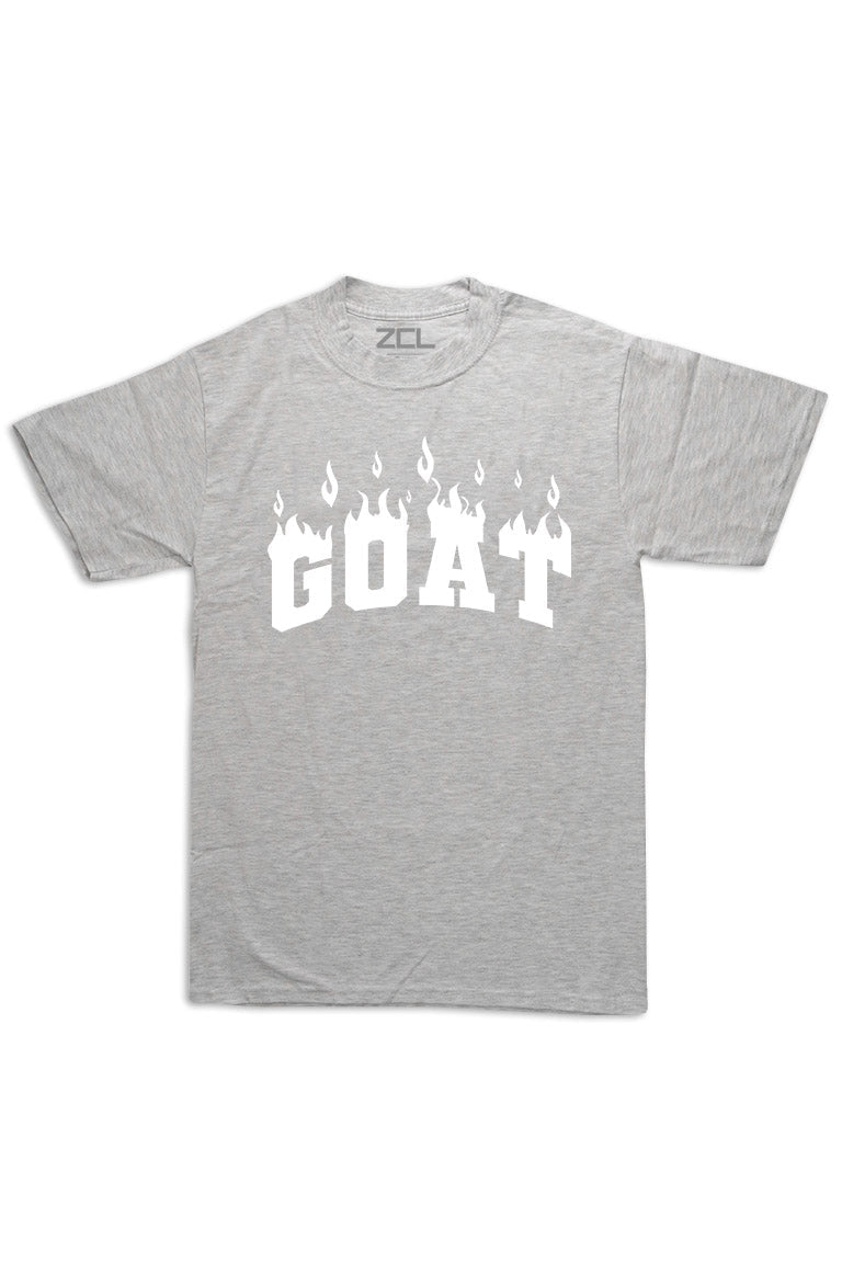 Oversized Goat Flame Tee (White Logo) - Zamage
