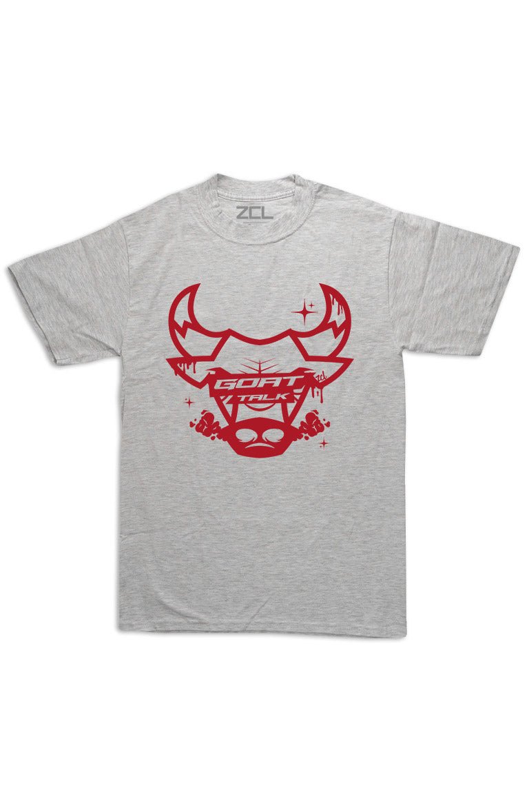 Oversized Goat Talk Tee (Red Logo) - Zamage