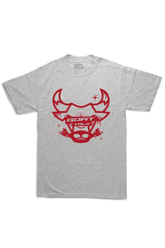 Oversized Goat Talk Tee (Red Logo) - Zamage