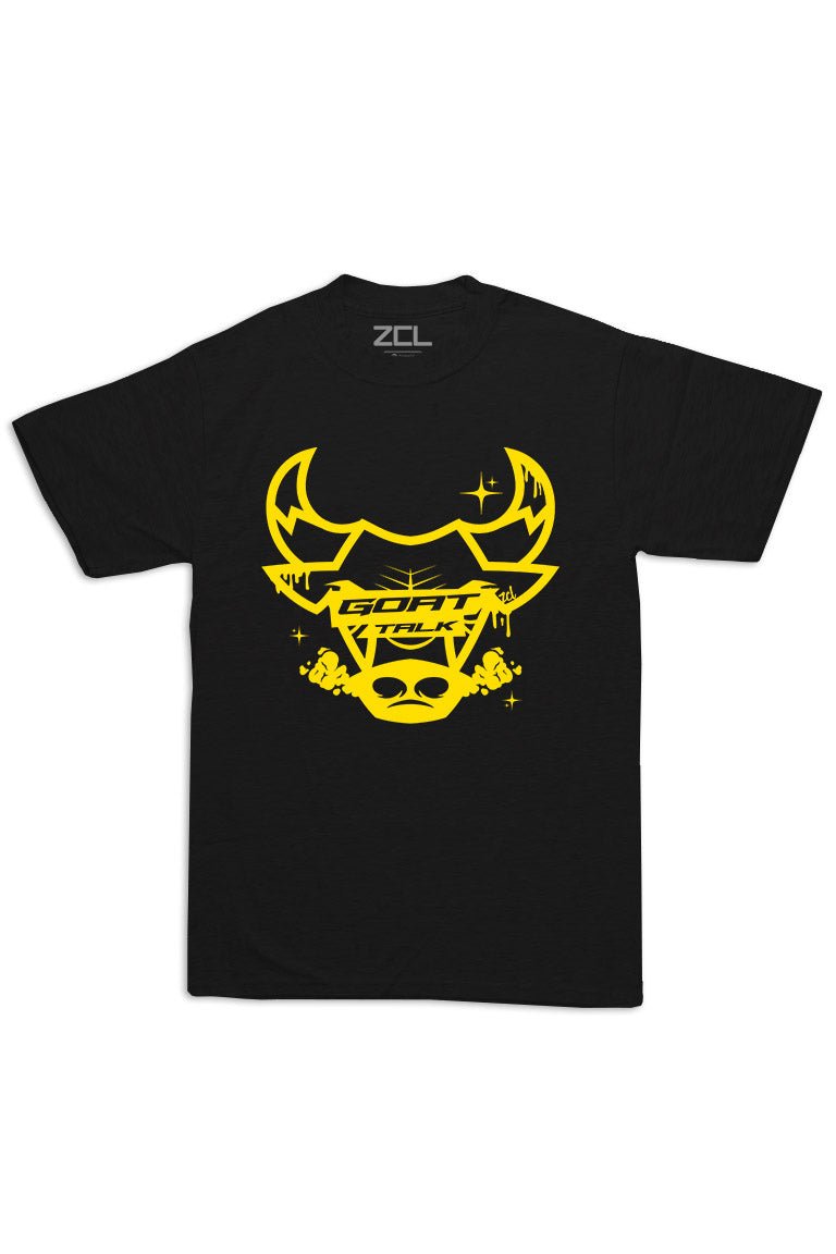 Oversized Goat Talk Tee (Yellow Logo) - Zamage