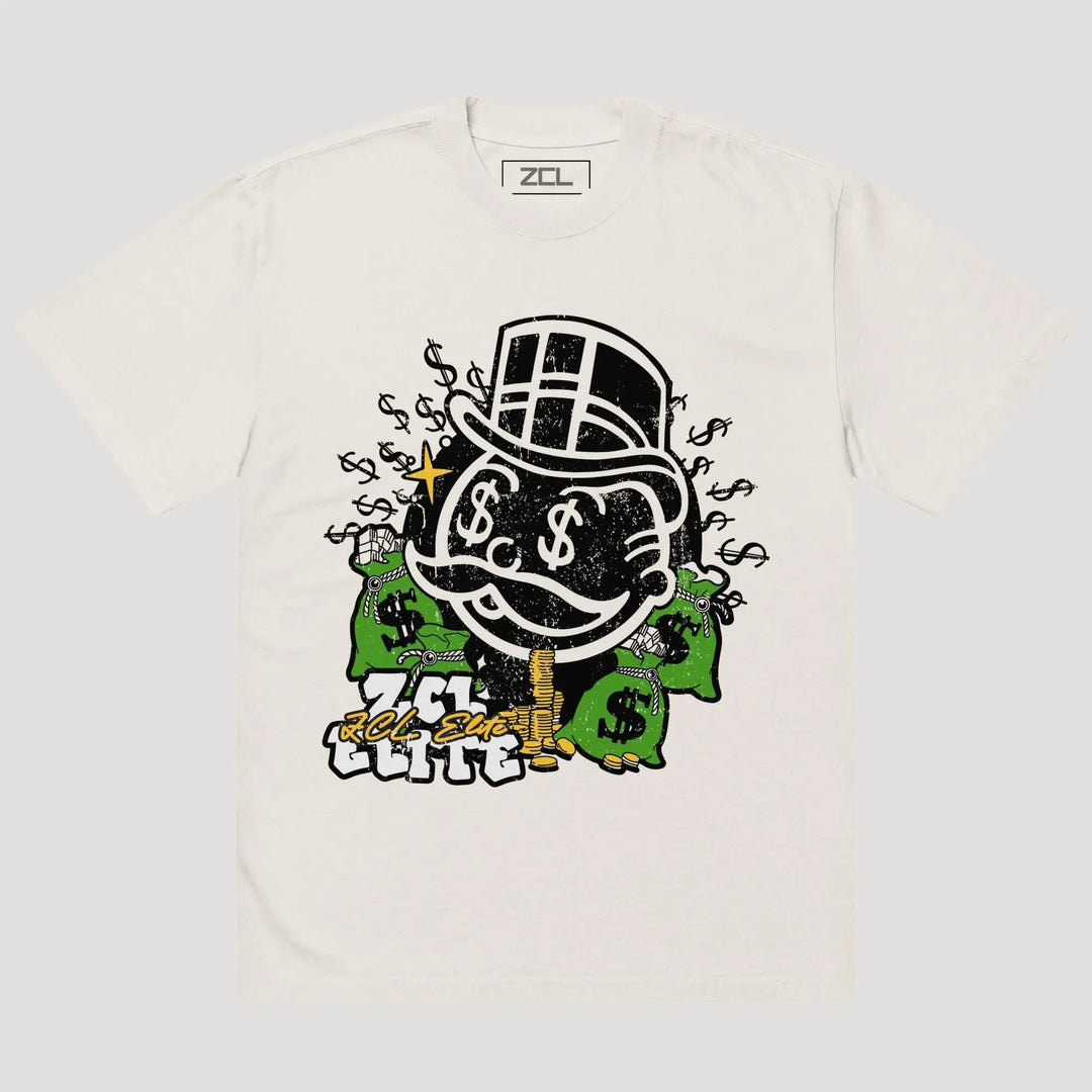 Oversized Make Money Not Friends Tee (Multi Color Logo) - Zamage