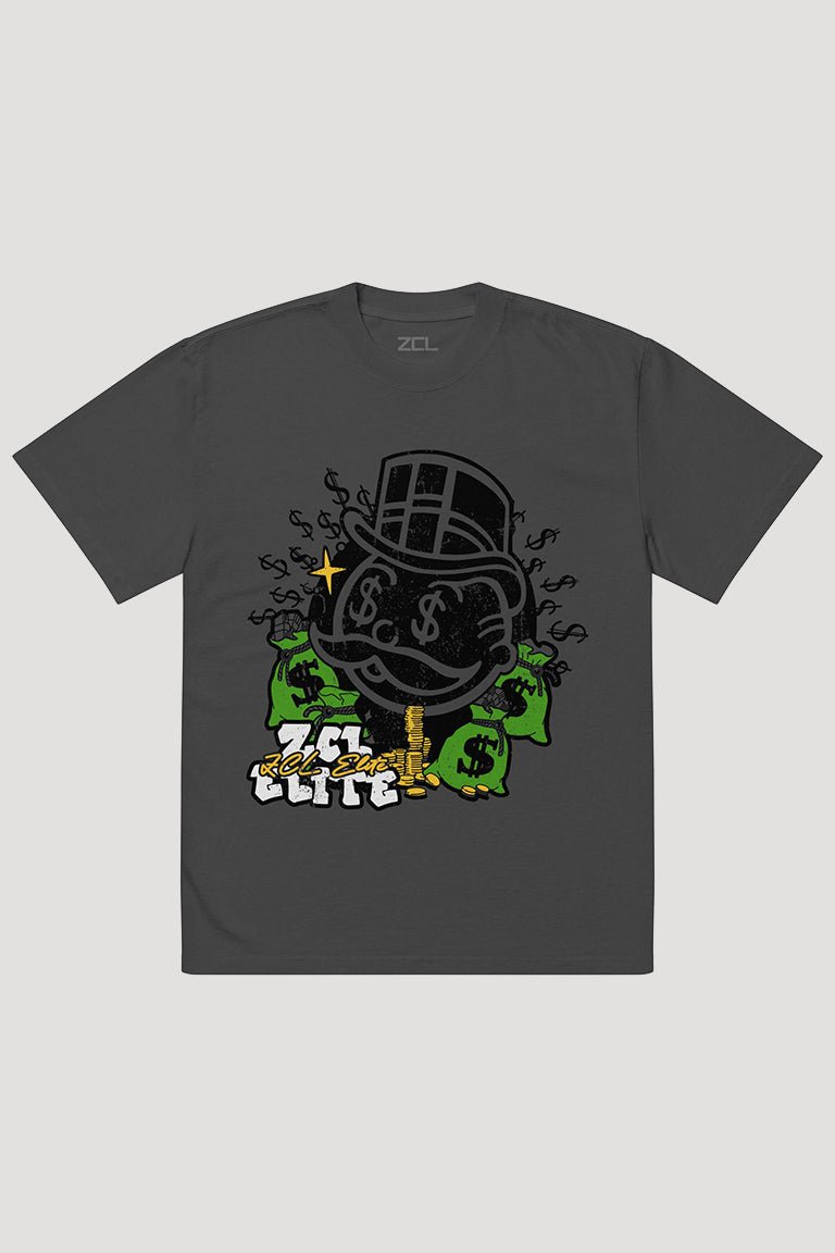 Oversized Make Money Not Friends Tee (Multi Color Logo) - Zamage