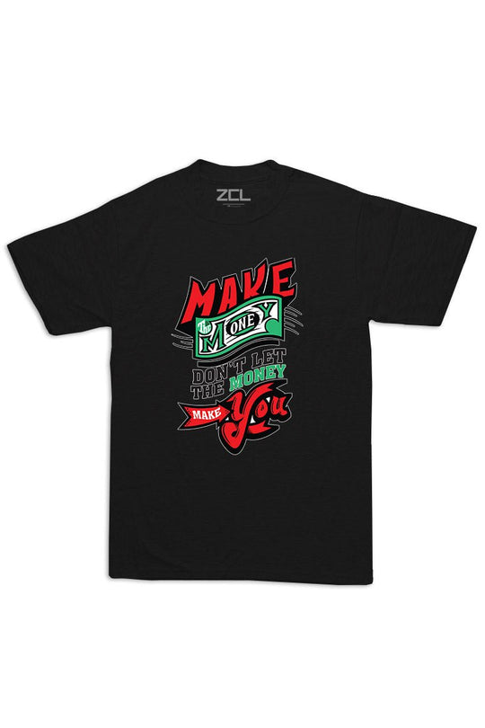 Oversized Make Money Tee (Multi Color Logo) - Zamage